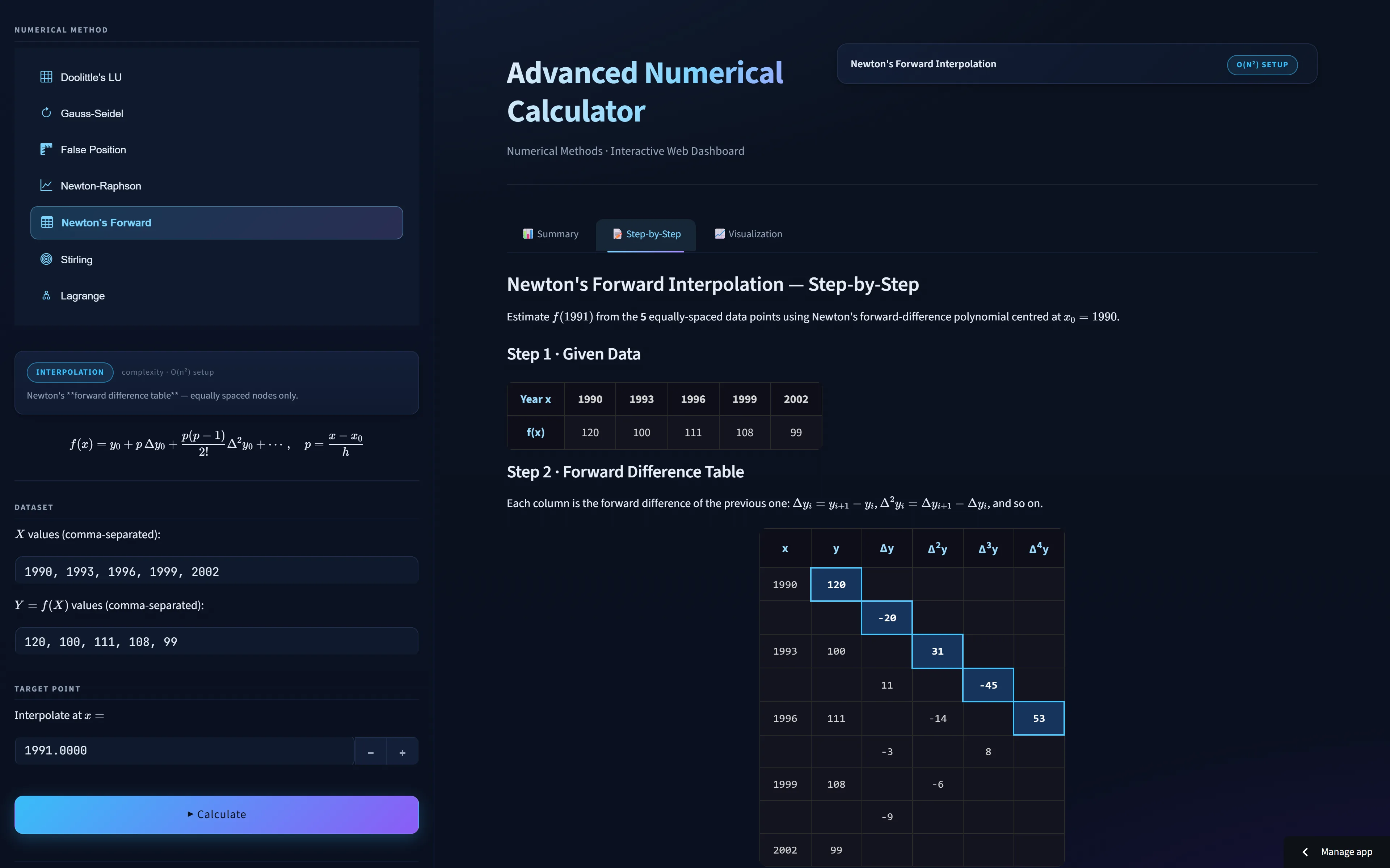 Advanced Numerical Calculator preview