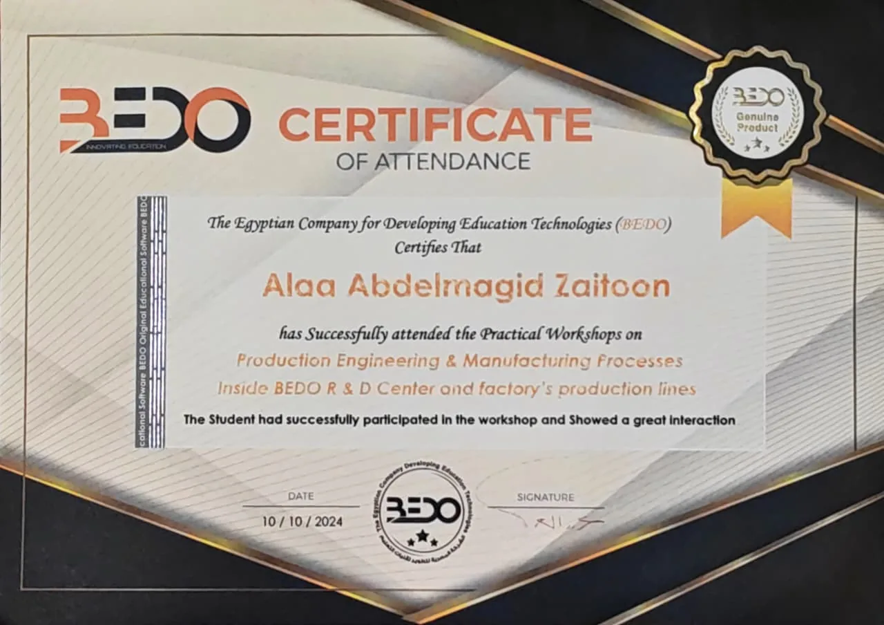 Industrial Robotics Visit & Training (BEDO)
